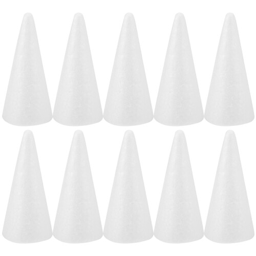20 Pcs Foam Cones Craft Ornaments Diy Material