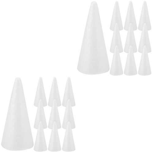 20 Pcs Foam Cones Craft Ornaments Diy Material 2