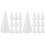 20 Pcs Foam Cones Craft Ornaments Diy Material 2