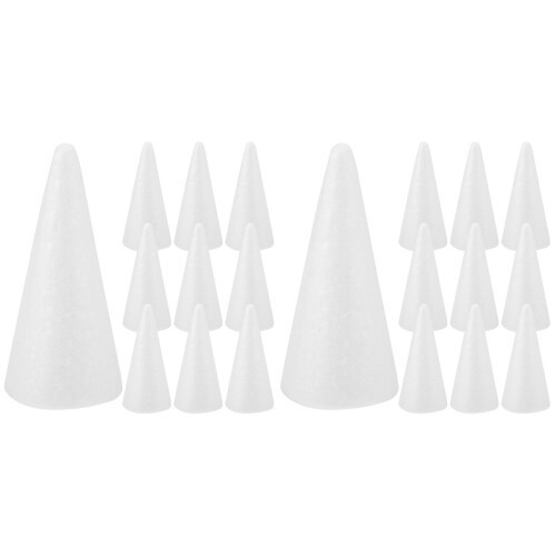20 Pcs Foam Cones Craft Ornaments Diy Material 1