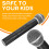 1Pc Simulated Microphone Plastic Fake Mic Plaything Black 8