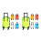 10 Mini Valigia Da Viaggio 6,6X3,3X2 Con Ruote Per Bambini 6