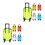 10 Mini Valigia Da Viaggio 6,6X3,3X2 Con Ruote Per Bambini 9