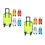 10 Mini Valigia Da Viaggio 6,6X3,3X2 Con Ruote Per Bambini 10