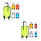 10 Mini Valigia Da Viaggio 6,6X3,3X2 Con Ruote Per Bambini 7