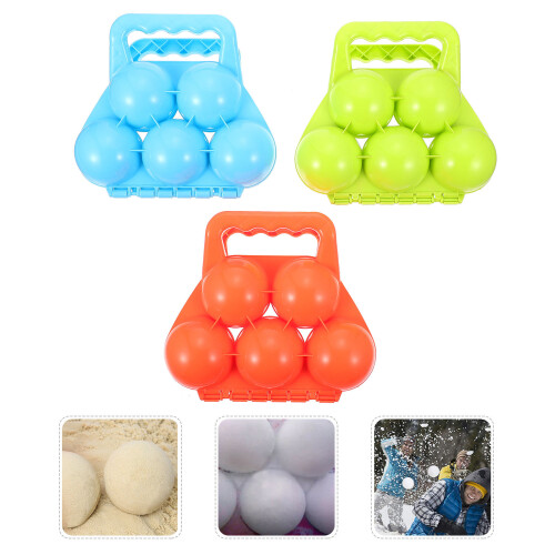 3Pcs Plastic Makers Winter Snow Molds For Outdoor Use 2