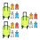15 Mini Valigia Da Viaggio 6,6"X3,3"X2" Con Ruote Per Bambini 10