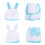 6 1 Set Katoenen Aankleedaccessoires Wit 1