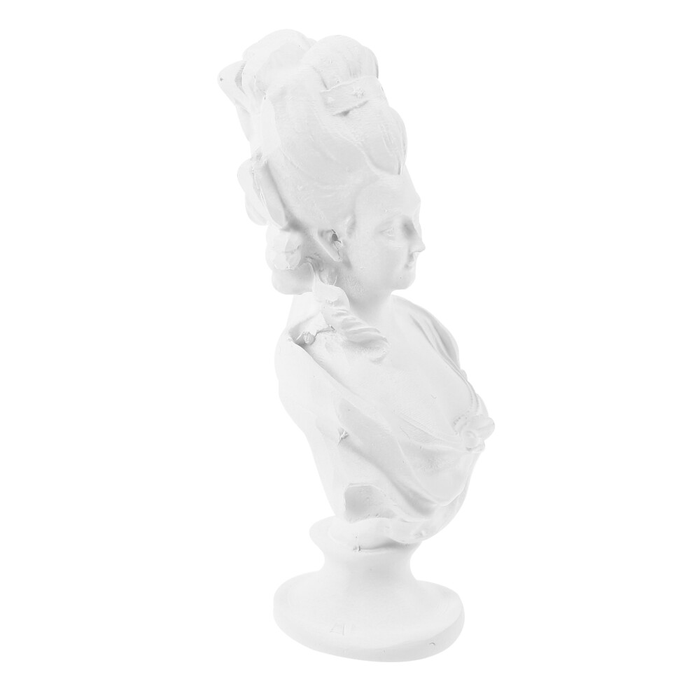 2 Sztuki Mini Figurka Z ŻYwicy Bust Maryja KróLowa Dekoracja Dla Domu-image