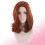 Medium Long Parrucche Per Cosplay Marrone Per 8