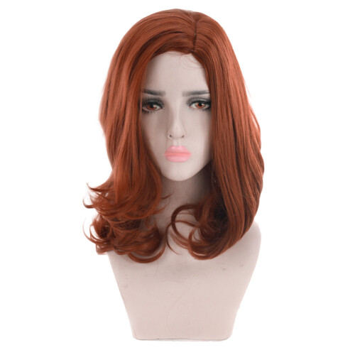 Medium Long Parrucche Per Cosplay Marrone Per 2