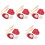 10 Set Miniature Baseball Guanto Palla Per Case In Miniatura 3