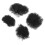 4 Afro Riccio Chignon Sintetica Bambini Nera Clip 11