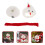 2 Set Natalizie Cappello Neve Sciarpa 11