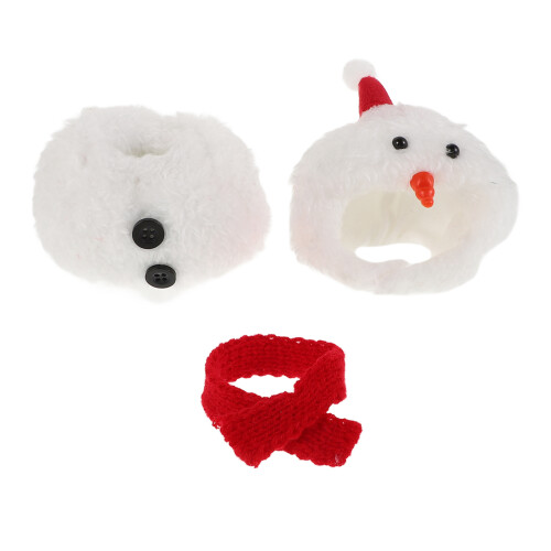 2 Set Natalizie Cappello Neve Sciarpa 2
