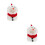 2 Set Natalizie Cappello Neve Sciarpa 5