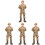 4 Sand Box Action Figure Decorazione 4