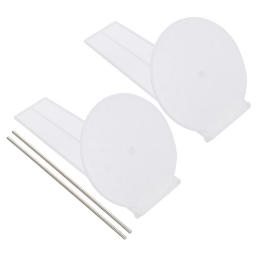 2Pcs Equatorial Sundial Clock Plastic Educational Teaching Aid 2