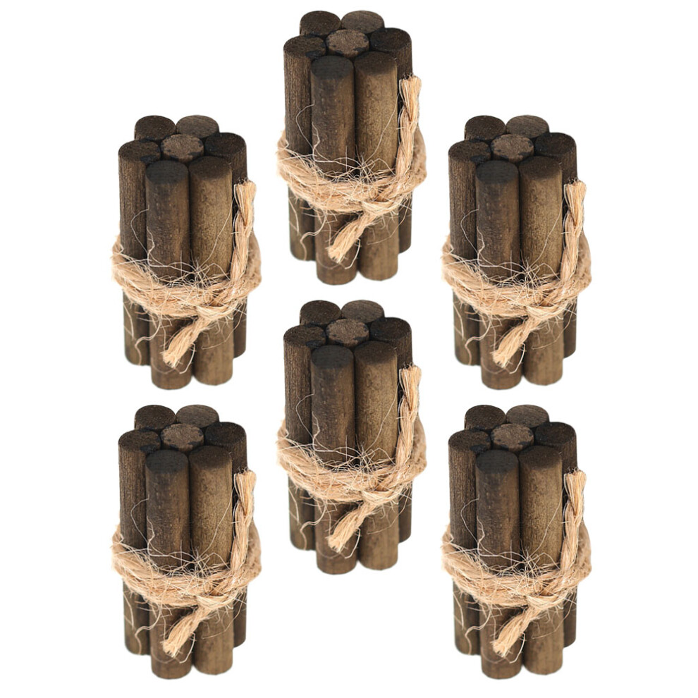 12 Sztuk Miniaturowe Drewno Na Opał Dla Domku Lalek-image