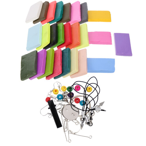3 Sets DIY Kleikunstkit Met Polymeerklei En Beeldhouwtools