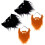 4 Unidades Falsa Para Halloween Cosplay Bigodes 9