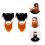 4 Unidades Falsa Para Halloween Cosplay Bigodes 4