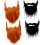4 Unidades Falsa Para Halloween Cosplay Bigodes 8