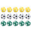 15 Pcs Bolas De Futebol Para Mesas, Acessório Mini, 3