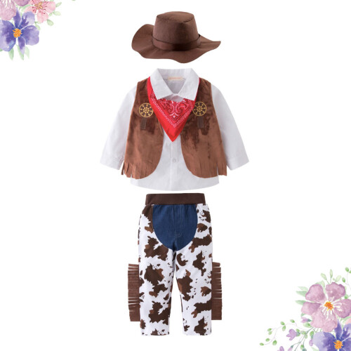 5 Pcs Conjunto Cowboy Tamanho 80 18-24 Meses 1