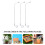 3Pcs Led Luminária Rua Simulada Micro Paisagem Decoração 8