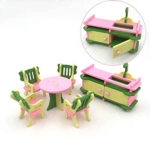 Conjunto De Móveis Miniatura Para Casa De 1