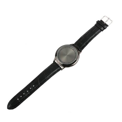 Orologio Smart Nero Rotondo Con Touch Screen E Cinturino PU 1