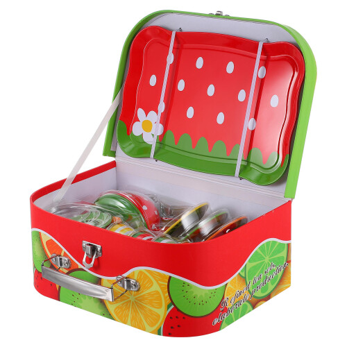 Conjunto Tema Brinquedo Casa De Com Estojo