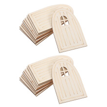 60 Mini Holz Tür Märchen Diy Bastelset Für Garten Beige