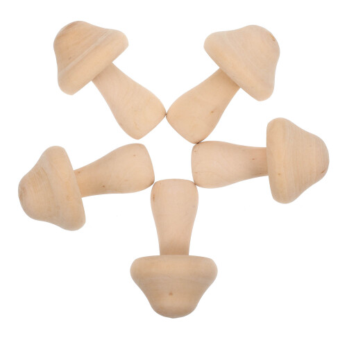 20 Holzpilze Für Unbemalte Pilze 1