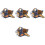 4 Unidades Brinquedo Avião Engraçado 3