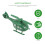 25 Pcs Brinquedo Helicóptero Exército Avião Suprimento 7