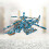 3D Diy -Cabeça Avião Caça Montagem Para Crianças 9