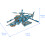 3D Diy -Cabeça Avião Caça Montagem Para Crianças 2