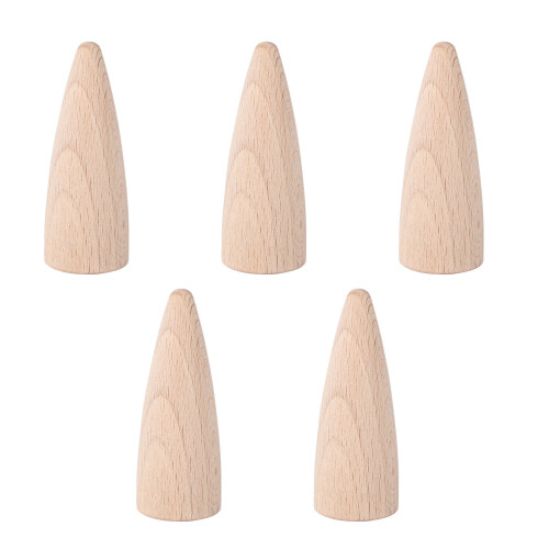 5Pcs Brinquedo Maciça Bloco Construção Pintado Mão
