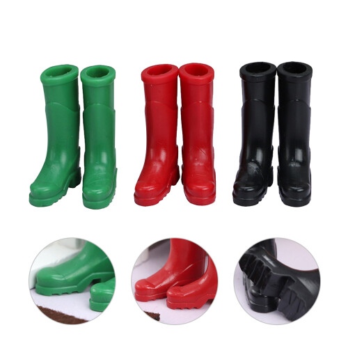 3 Paar Simulation Stiefel Mini Hausstiefel Zubehör 2
