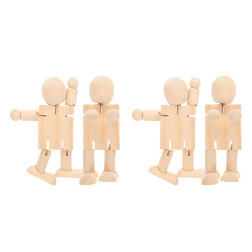 4 Holzfiguren Für Einrichtung 1