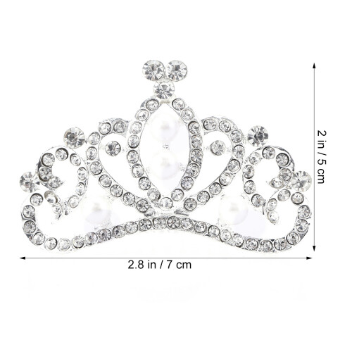 glitzernde krone mit und , tiara für haarreif 1