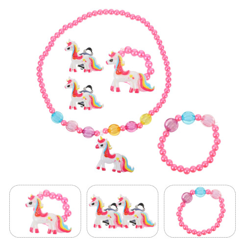 Conjunto De De Unicórnio Para Colar Pulseira 2