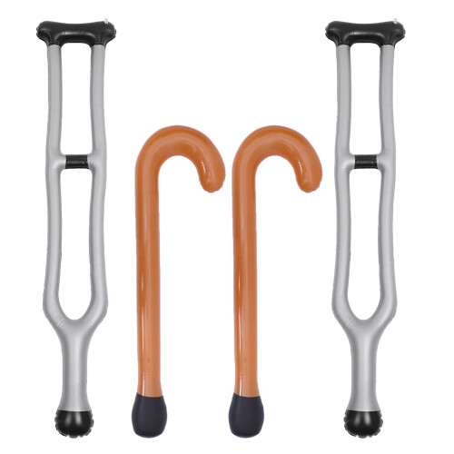 4 Pvc Opblaasbare Wandelstokken Feesten Cosplay