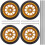 4Sets Rc Auto Accessoires, Rubber Speelgoed Wielen in Kleuren 1