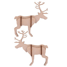 4 Sztuki 3D Puzzle Jelenia Z , Zestaw Budowlany Do Montażu