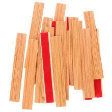 2Stk Puppenhaus Bodenbelag 40Teile 1:12 Holz Hellgelb