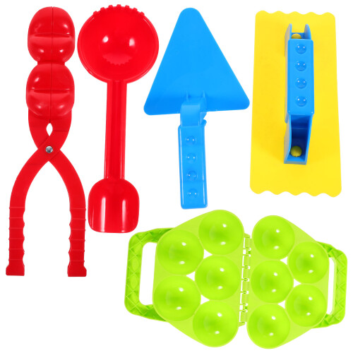 1 Set Schneeballformklammer Für Winter-Schneespiele 1