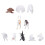 Conjunto De Animais Simulados Brinquedo Educativo 9